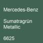 Preview: Mercedes-Benz, Sumatragrün Metallic, 6625.